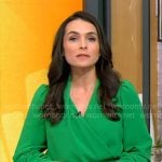 Lilia Luciano’s green blouse on CBS Mornings