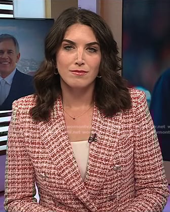 Liz Kreutz’s red tweed blazer on Today