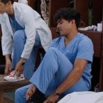 Lucas’s black sneakers on Greys Anatomy