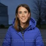 Maggie’s blue padded jacket on Today