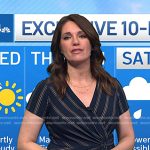 Maria’s navy striped wrap dress on Today
