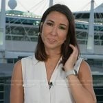 Marissa Parra’s white drawstring waist utility dress on Today