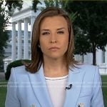 Mary’s blue double breasted blazer on Good Morning America