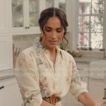 Meghan Markle’s watercolor floral shirtdress on With Love Meghan