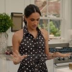 Meghan Markle’s polka dot halterneck shirt dress on With Love Meghan