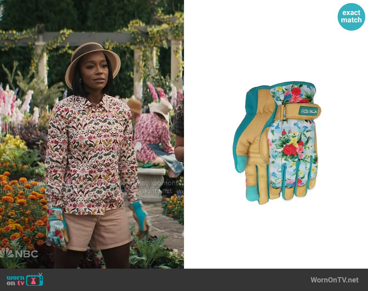 Eugenia Kim Kayla Hat in Chocolate / Camel worn by Catherine (Aja Naomi King) on Grosse Pointe Garden Society