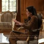 Kaylee’s brown ribbed polo dress on Today