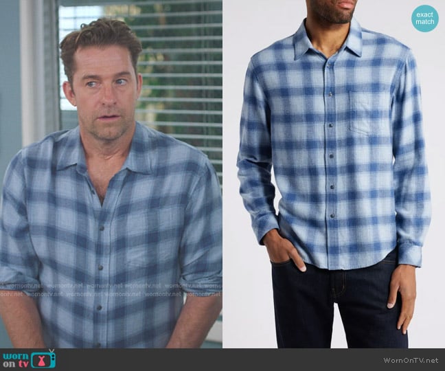 Nick Marsh’s blue plaid shirt on Greys Anatomy