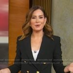 Rebecca’s black double breasted blazer on Good Morning America