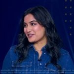 Reena’s denim shirtdress on Good Morning America