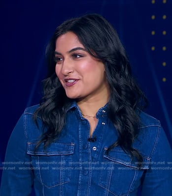 Reena's denim shirtdress on Good Morning America