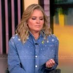 Sara’s beaded denim shirt on The View