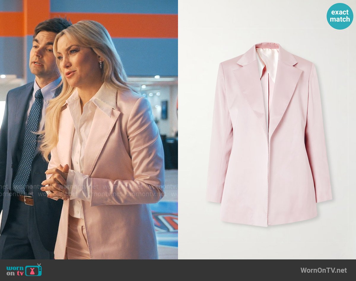 Sasuphi Bea silk-blend blazer worn by Isla Gordon (Kate Hudson) on Running Point