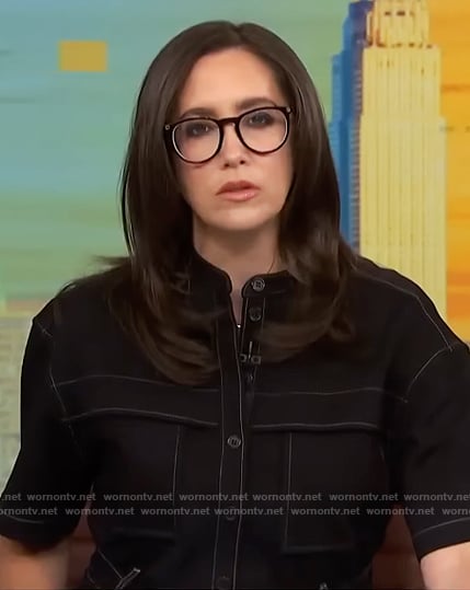 Savannah's black utility jumpsuit on NBC News Daily