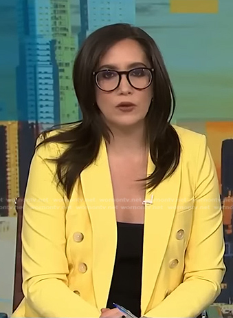 Savannah’s yellow blazer on NBC News