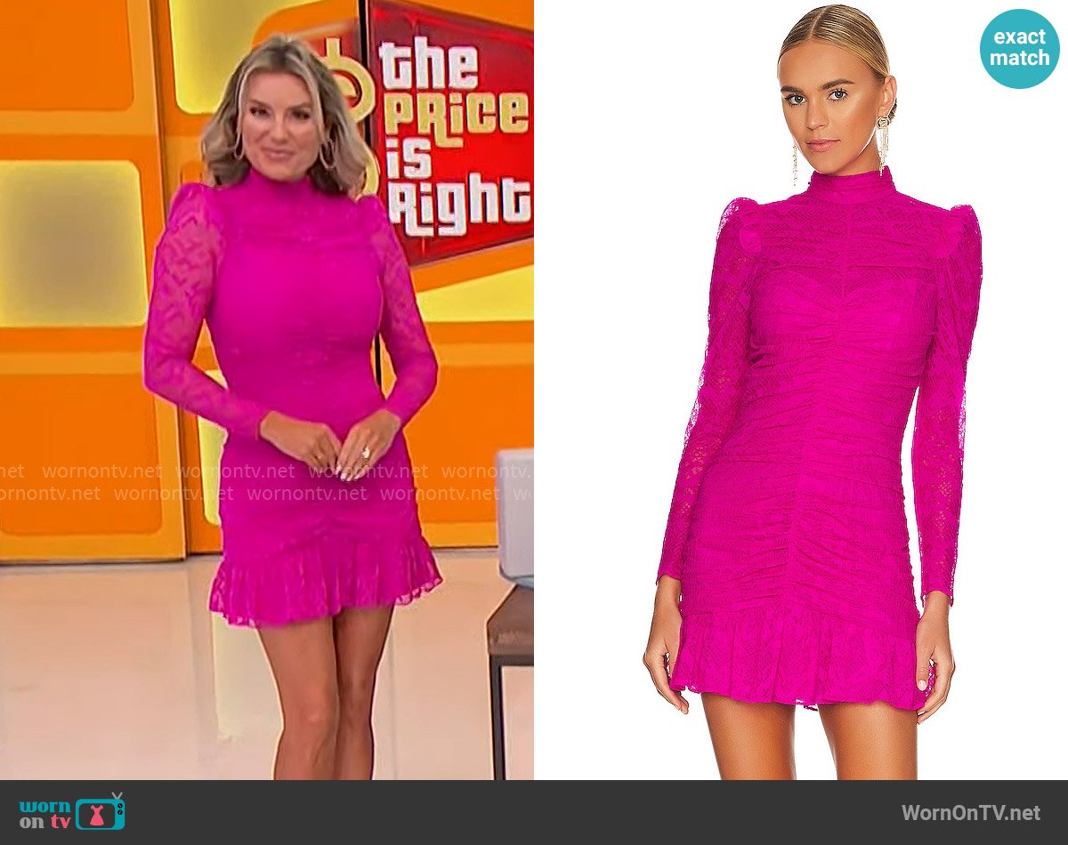 Saylor Marcey Mini Dress worn by Rachel Reynolds on The Price is Right