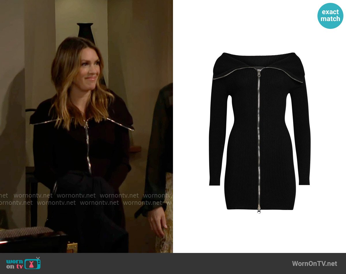 Ser.o.ya Vesper Dress worn by Chloe Mitchell (Elizabeth Hendrickson) on The Young and the Restless