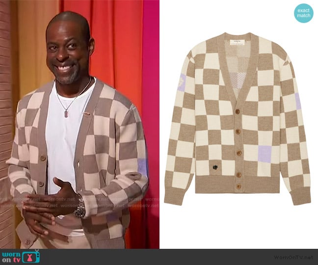 Sheep INC. The Checkmate Cardigan worn by Sterling K. Brown on Sherri