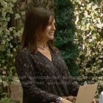 Sheila’s animal print cross front blouse on The Bold and the Beautiful