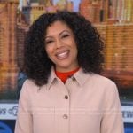 Shirleen’s beige cropped jacket on Good Morning America