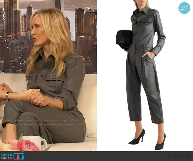 Stella McCartney Wool-flannel shirt worn by Amy Griffin on The Drew Barrymore Show