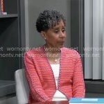 Stella’s red knit jacket on General Hospital