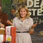Tory’s grey suede shirtdress on Good Morning America