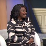 Uzo Aduba’s zebra print dress on CBS Mornings