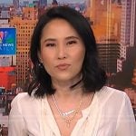 Vicky’s gold pearl necklace on NBC News Daily