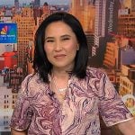 Vicky’s pink marble print top on NBC News Daily