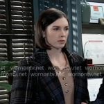 Willow’s grey plaid coat on General Hospital