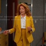Maggie’s yellow blazer and pants on Days of our Lives