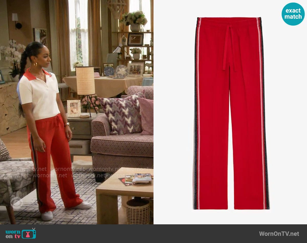 Nina’s red pants on Poppas House