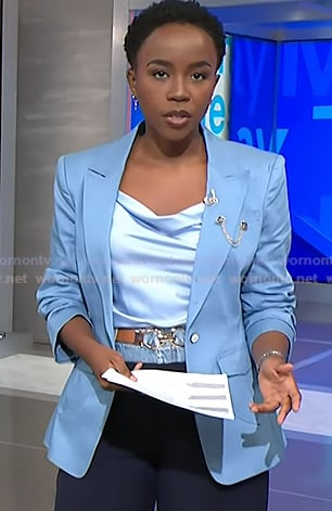 Zihnle's blue blazer  on NBC News Daily