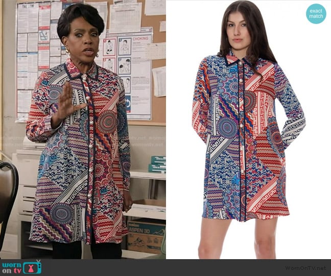 WBoutique Gracia Mini Dress worn by Barbara Howard (Sheryl Lee Ralph) on Abbott Elementary