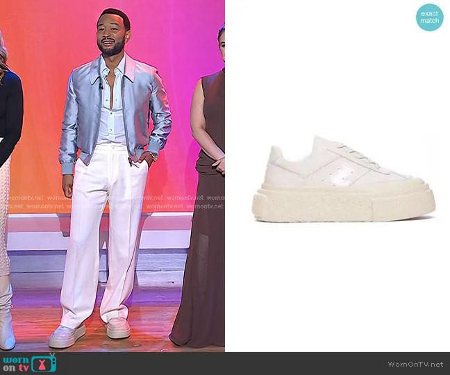 MM6 Maison Margiela Numbers-Motif Lace-Up Sneakers worn by John Legend on Today