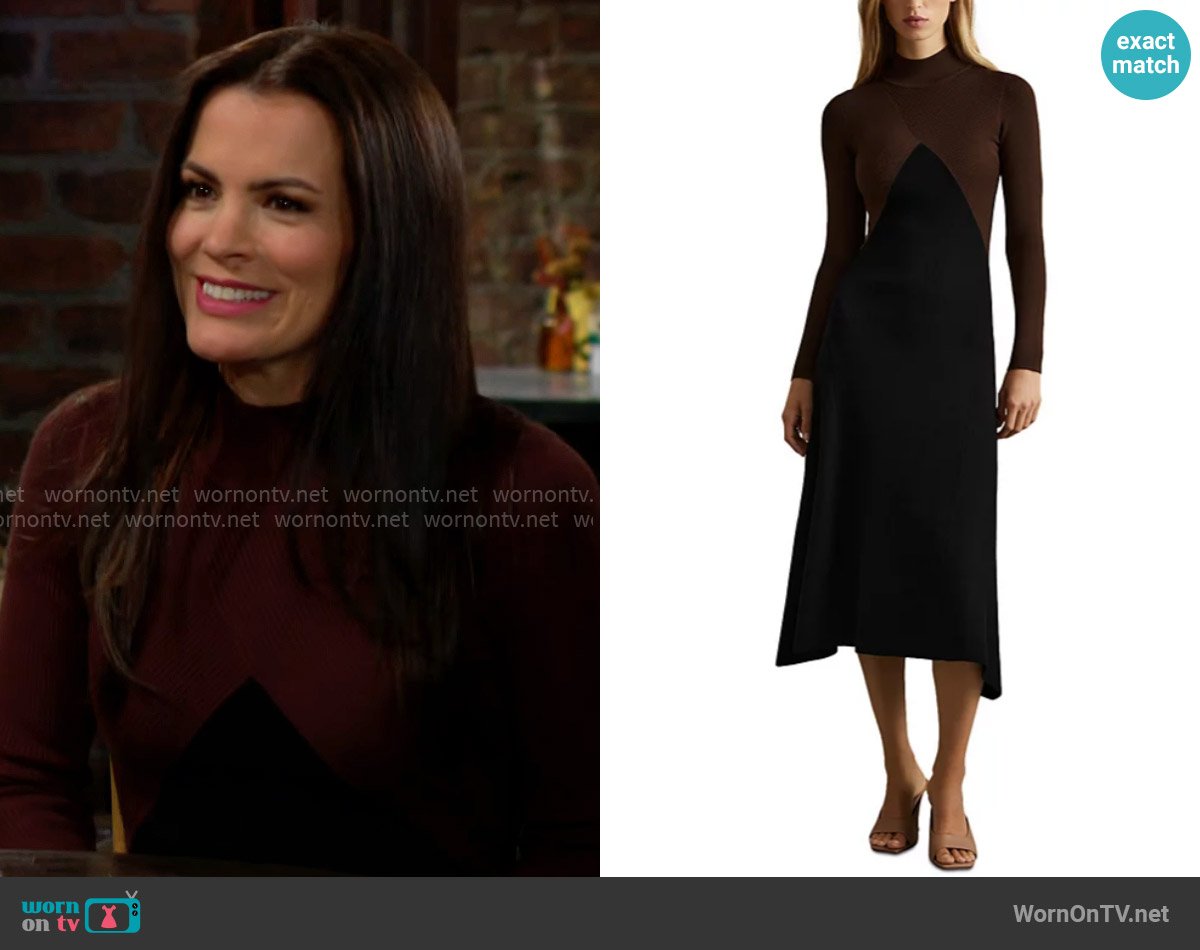Reiss Hope Dress worn by Chelsea Lawson (Melissa Claire Egan) on The Young and the Restless