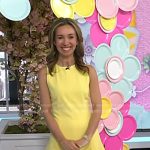 Shannon Doherty’s yellow mini dress on Today