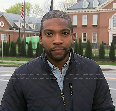 Shaquille Brewster's quilted jacket on Today