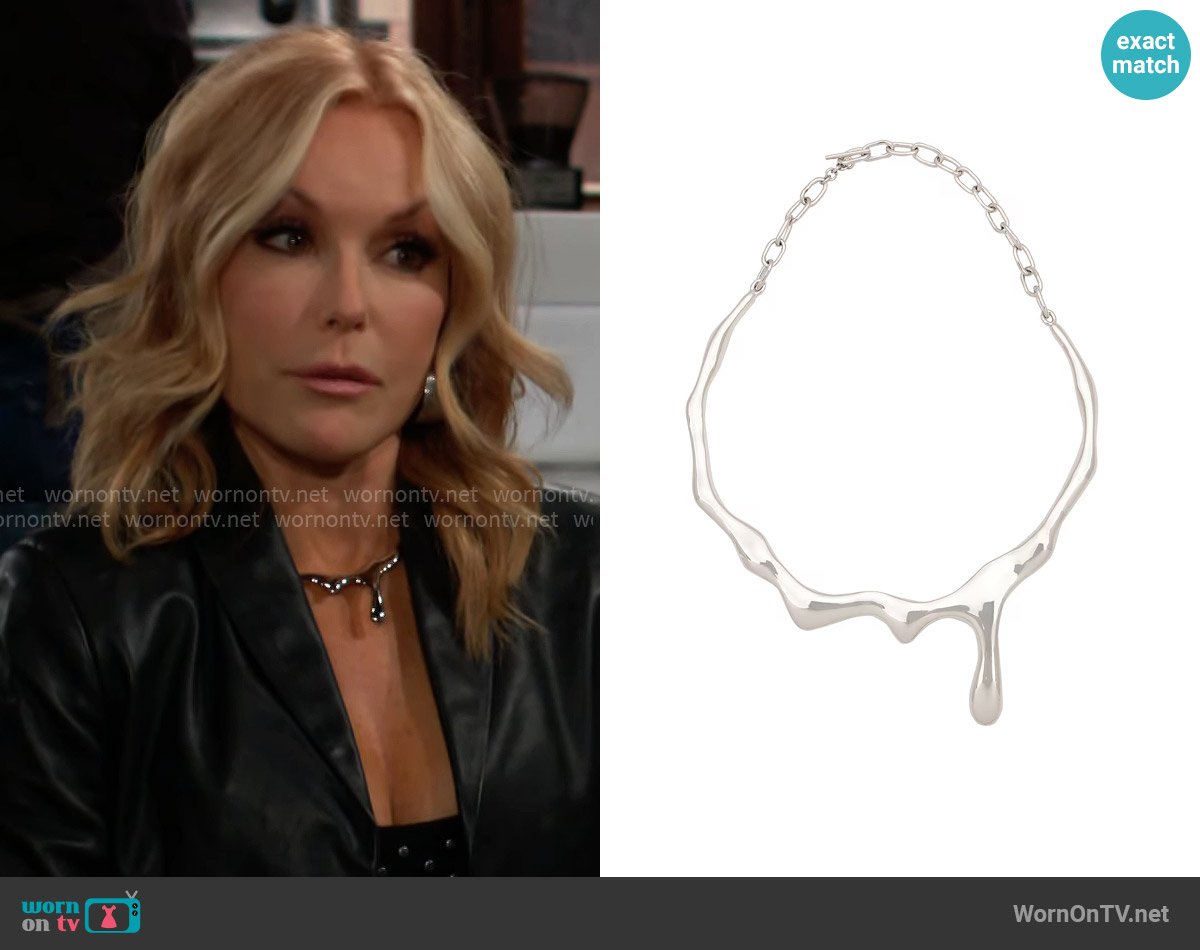 Soko Tiriko Drip Choker worn by Lauren Fenmore (Tracey Bregman) on The Young and the Restless