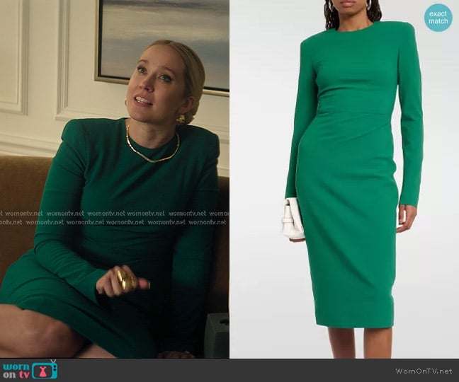 Victoria Beckham Wool-blend midi dress worn by Reagan Lockwood-Jacobs (Anna Camp) on You
