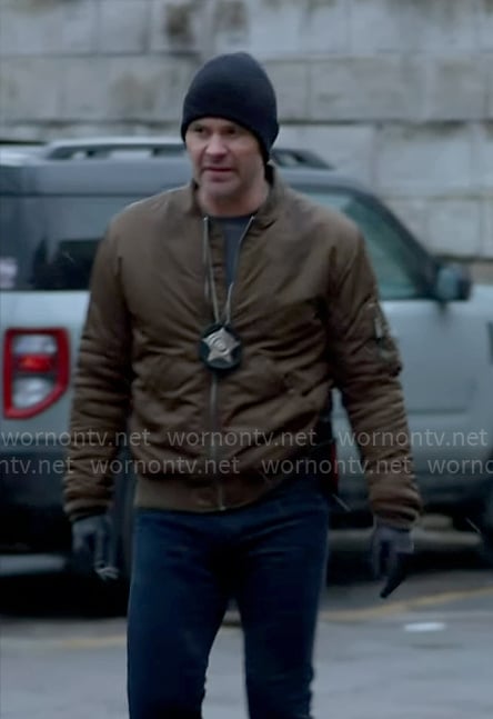 Adam's bomber jacket on Chicago PD