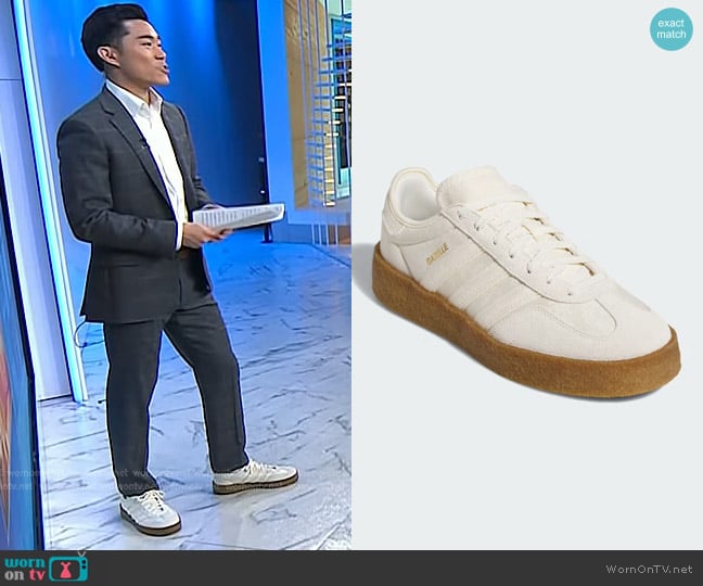Adidas x Clot Gender Inclusive Gazelle Sneaker worn by Brian Cheung on Today