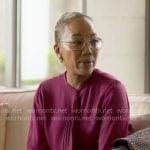 Amanda’s pink ruffled blouse on Will Trent