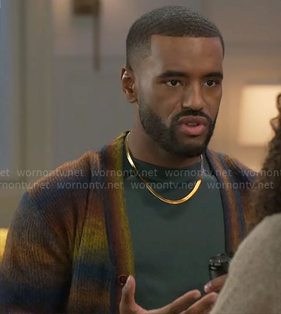 Andre's ombre cardigan on Beyond the Gates