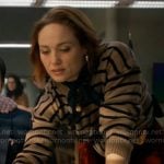 Angie’s brown striped sweater on Will Trent