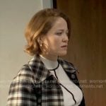 Angie’s plaid coat on Will Trent