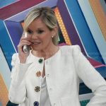 Ava’s white tweed jacket with jewel buttons on General Hospital