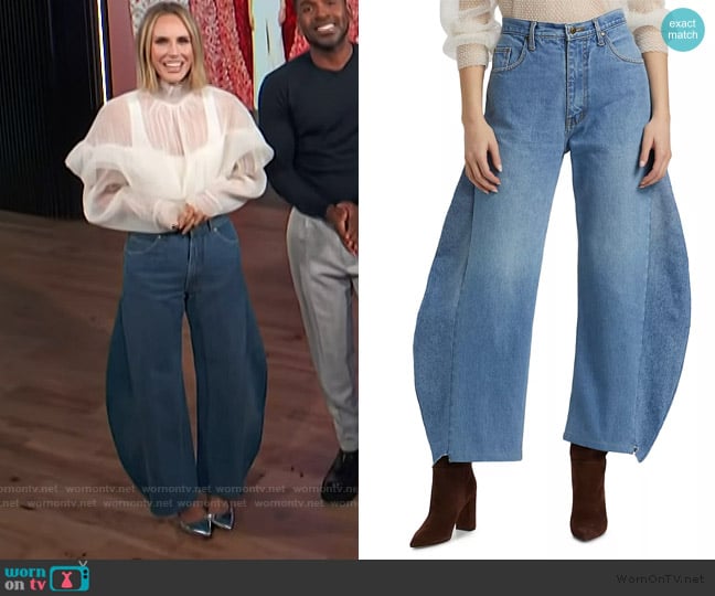 Keltie’s wide leg jeans on E! News