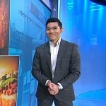 Brian Cheung’s white stripe sneakers on Today